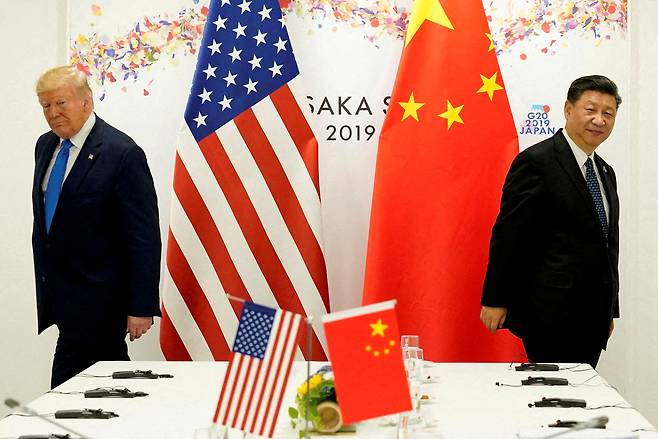 US President Donald Trump attends a bilateral meeting with China's President Xi Jinping during the G20 leaders summit in Osaka, Japan, June 29, 2019. (File Photo - Reuters)