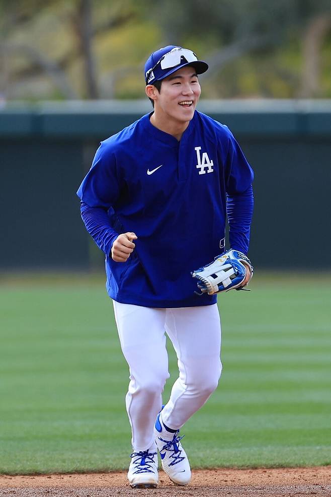 ▲ 김혜성의 수비력은 이미 메이저리그 코칭스태프에게도 인정을 받은 만큼 타격 조정이 마지막 관건이다 ⓒ연합뉴스