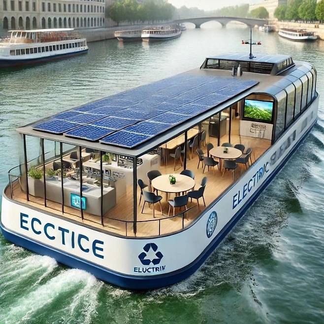 친환경 한강유람선 조감도. 양평군 제공