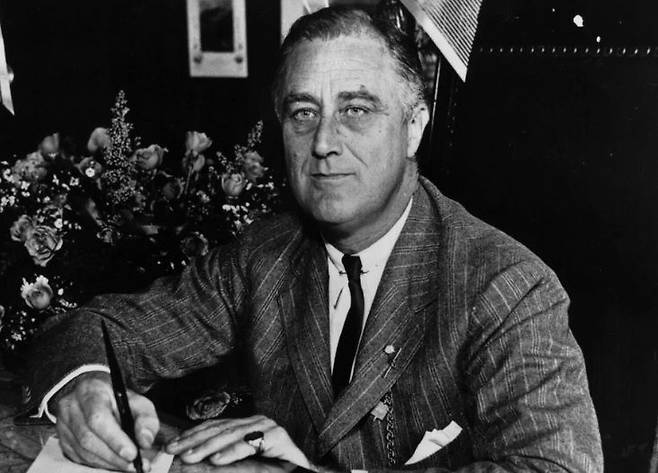 프랭클린 루즈벨트 대통령. 게티이미지