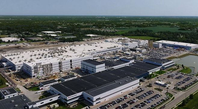 LG에너지솔루션 미국 미시간주 홀랜드 공장. LG에너지솔루션 제공