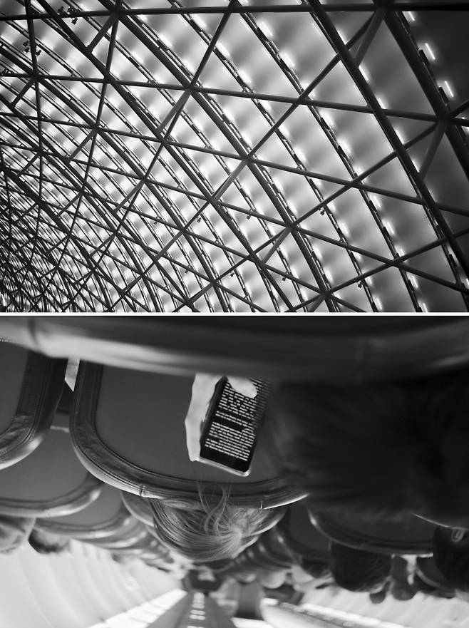 비행기 속 비행기 속 크고 작은 비행기들. ⓒ이훤