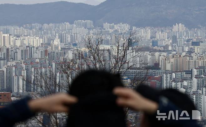 서울 남산에서 바라본 아파트 단지. 뉴시스 자료사진.
