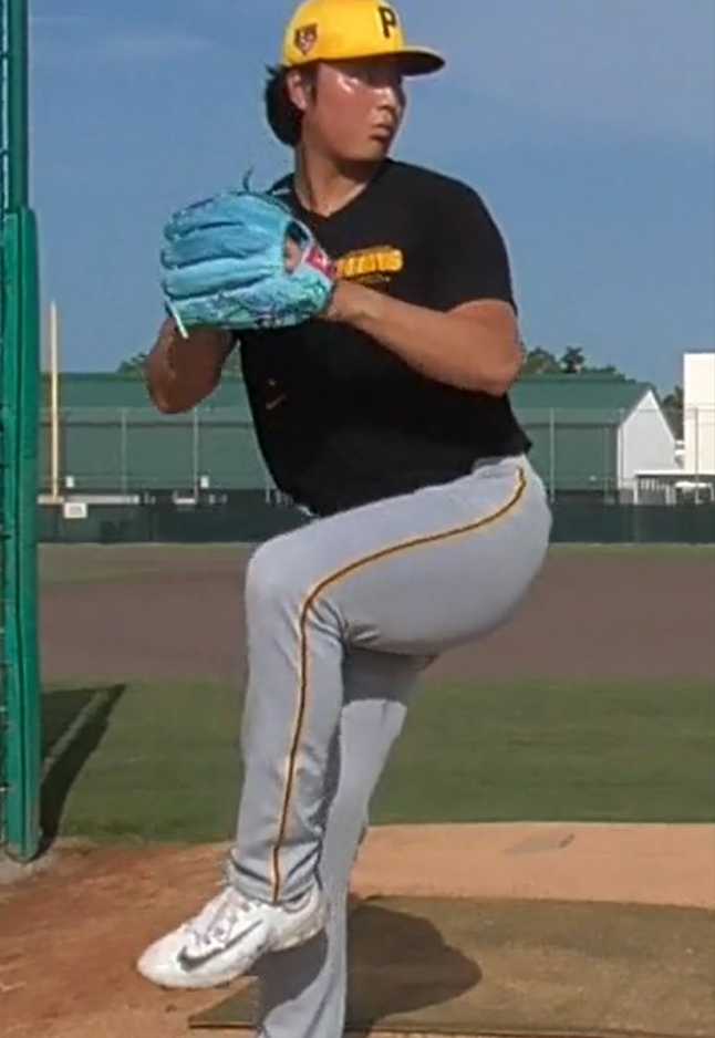 (지난해 피츠버그 마이너리그 스프링캠프에서의 심준석)