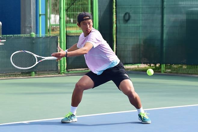 전국주니어대회 18세부 남자단식에서 우승한 김재준(사진/황서진 기자)
