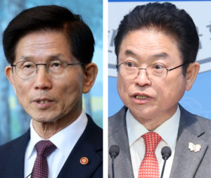 21대 대통령 선거에 도전하는 김문수(왼쪽) 전 고용노동부 장관, 이철우 경북지사. 연합뉴스