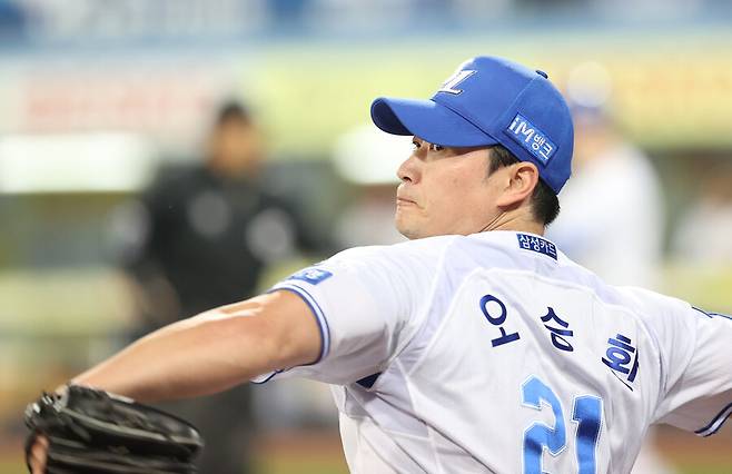 ▲ 현재 삼성 불펜에 구위파 젊은 투수들이 많이 합류한 가운데 오승환의 입지도 좁아지고 있다 ⓒ삼성 라이온즈