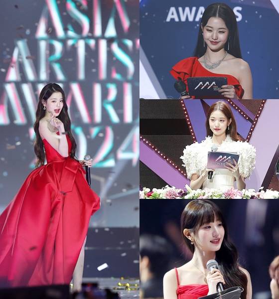 장원영 (오른쪽 위부터 시계 방향으로 AAA 2021 MC 장원영, AAA 2022 MC 장원영, AAA 2023 MC 장원영, AAA 2024 MC 장원영) /사진=AAA 조직위원회