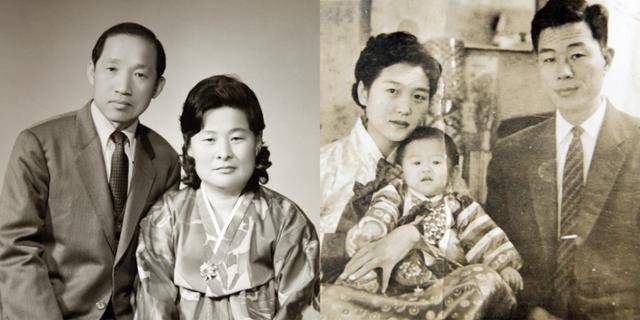 인혁당 재건위 조작 사건으로 '사법살인' 당한 도예종(왼쪽)과 우홍선의 가족 사진. 4·9통일평화재단 제공