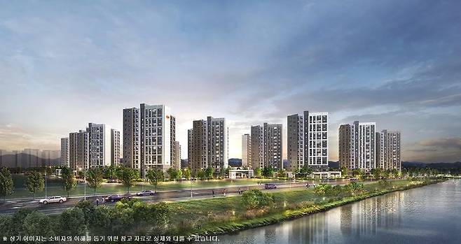 e편한세상 대장 퍼스티움 5BL 투시도. (사진=DL이앤씨 제공) *재판매 및 DB 금지