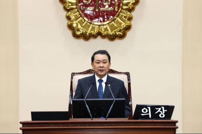 김시성 강원도의회 의장. 강원도의회 제공