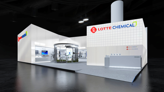 '차이나플라스 2025' 롯데케미칼 부스 조감도. 사진제공=롯데케미칼