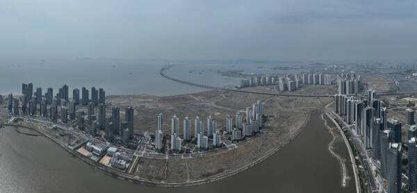 인천 송도국제도시 6·8공구 모습. 조병석기자