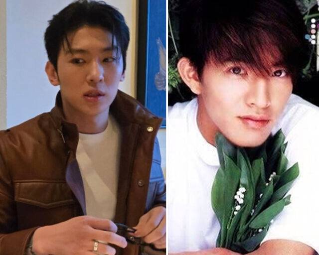 누리꾼들 사이 덱스가 기무라 타쿠야와 닮았다는 이야기가 나오고 있다. / (왼쪽) 덱스 SNS, (오른쪽) 온라인 커뮤니티