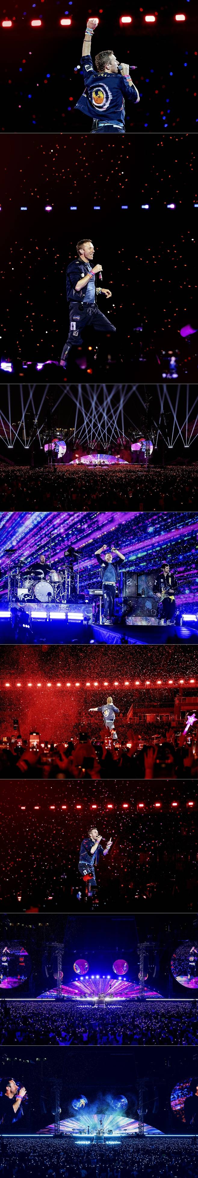 사진=4월 16일 콜드플레이 고양종합운동장 내한 공연 현장 사진, 라이브네이션코리아 제공