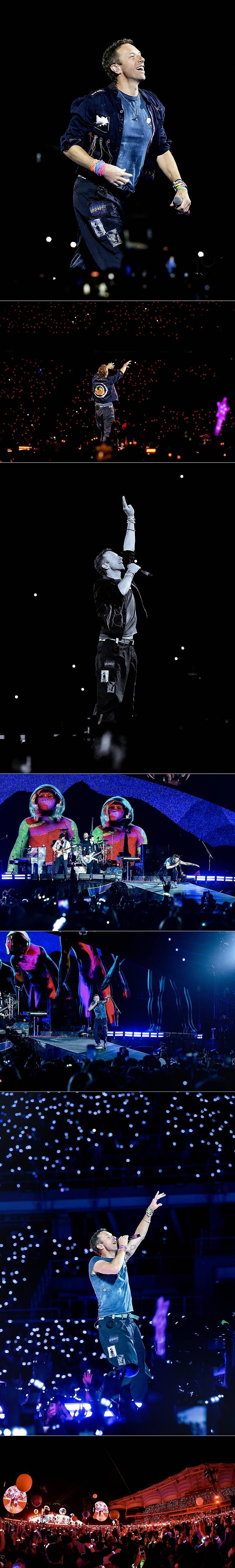 사진=4월 16일 콜드플레이 고양종합운동장 내한 공연 현장 사진, 라이브네이션코리아 제공