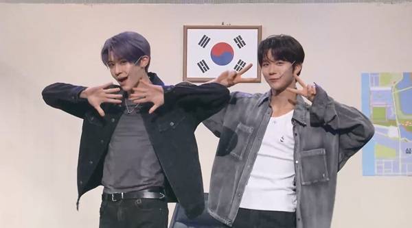 KBS 2TV '개그콘서트'에 출연한 NCT WISH의 시온, 재희./사진제공=KBS 2TV '개그콘서트'