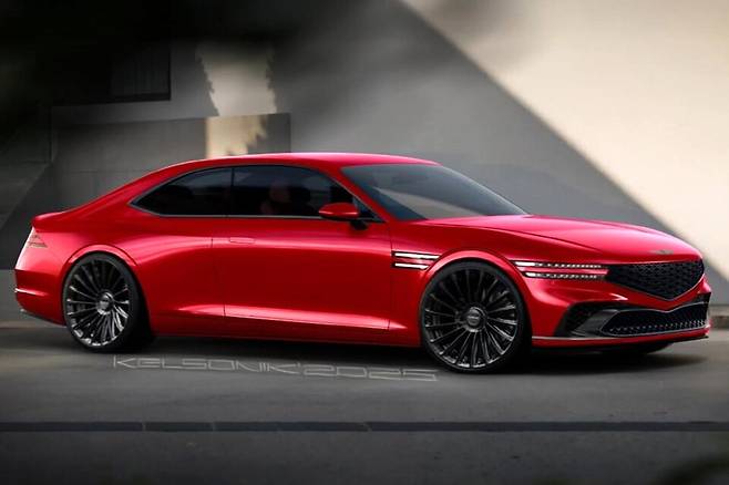 제네시스 'G90 쿠페' 예상도 (출차 : Kelsonik)