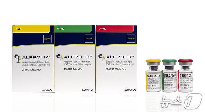 사노피의 B형 혈우병 반감기 연장 제제 '안프로릭스'./뉴스1