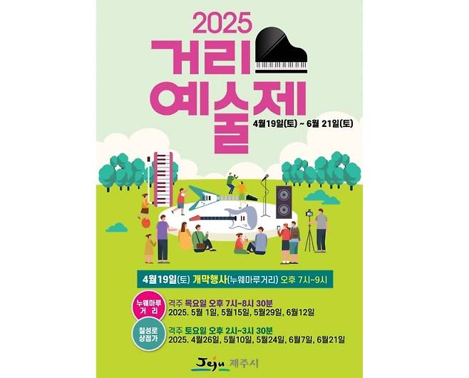 2025 거리예술제 포스터 (제주시 제공)