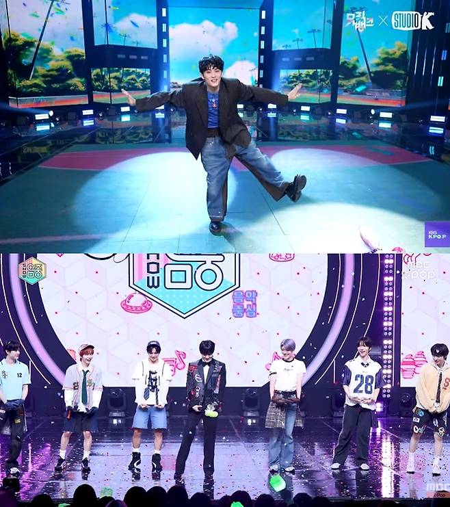 18일 방송한 KBS2 '뮤직뱅크'와 19일 '쇼! 음악중심' 앙코르 캡처