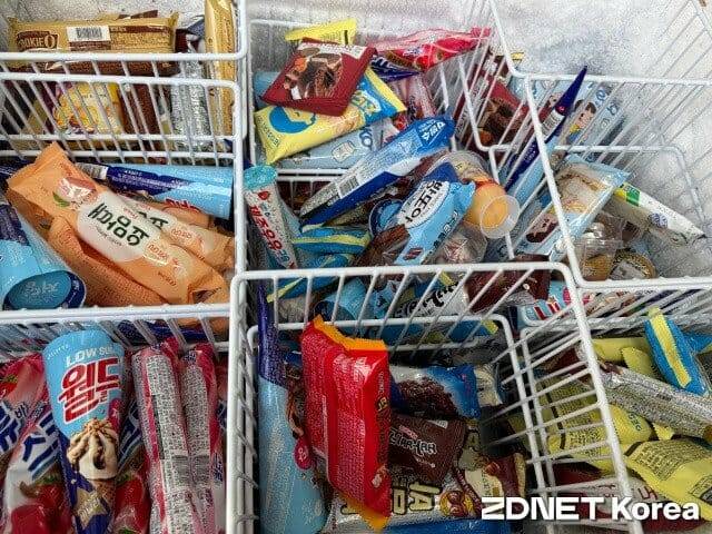 서울 시내 한 편의점에 진열된 아이스크림