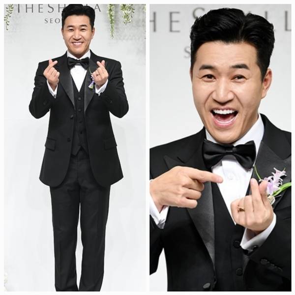 가수 겸 방송인 김종민(45)이 결혼을 앞두고 새신랑 비주얼을 뽐냈다. 사진= 천정환 기자