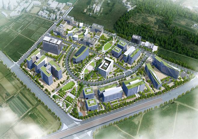 수원시 탑동 이노베이션밸리 조감도. 수원시 제공