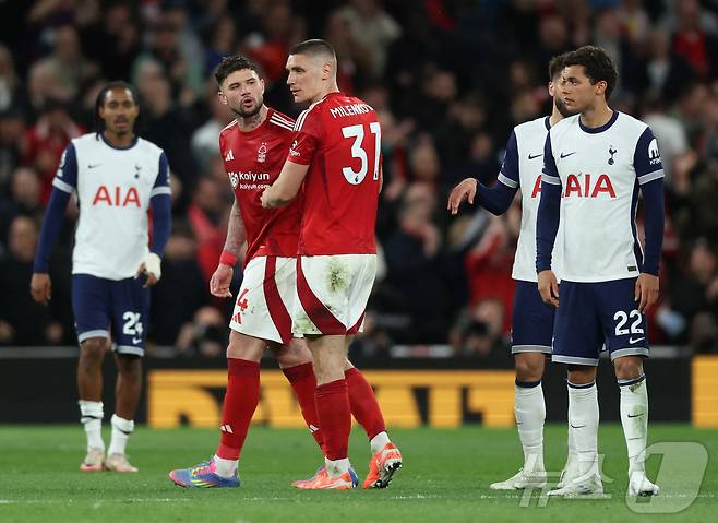 노팅엄에 패한 토트넘 홋스퍼 ⓒ 로이터=뉴스1