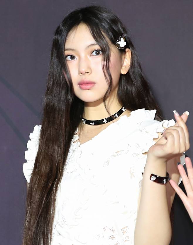 (인천=뉴스1) 권현진 기자 = 그룹 뉴진스 혜인이 16일 오후 인천의 한 공연장에서 열린 '제1회 코리아 그랜드 뮤직 어워즈(2024 KGMA)' 레드카펫 행사에 참석해 포즈를 취하고 있다. 2024.11.16/뉴스1 Copyright (C) 뉴스1. All rights reserved. 무단 전재 및 재배포, AI학습 이용 금지. /사진=(인천=뉴스1) 권현진 기자