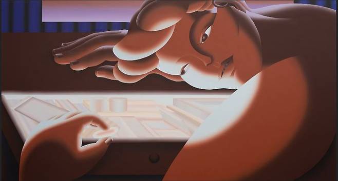 김진희, 〈무게 없는 것들〉, 2025, 캔버스에 아크릴릭 물감, 180×330cm *재판매 및 DB 금지