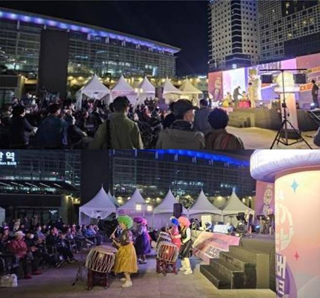 이달 30일과 8월 27일 부산역 광장에서 ‘2025년 문화가 있는 날 실버마이크 경상권 공연’이 펼쳐진다. 사진은 지난해 부산역 광장에서 열린 실버마이크 공연 장면이다. 부산시설공단 제공