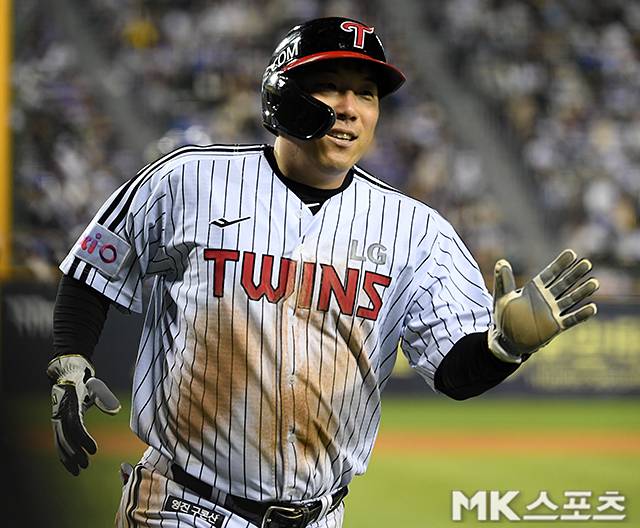 올 시즌 맹활약을 펼치고 있는 김현수. 사진=천정환 기자