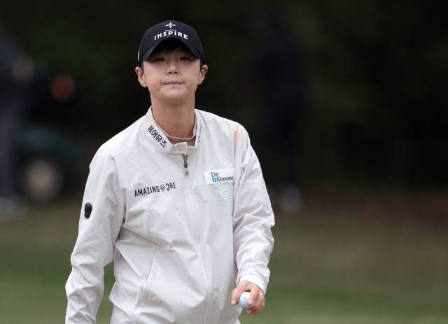 갤러리에게 인사하고 있는 박성현. 사진 제공=AFP연합뉴스