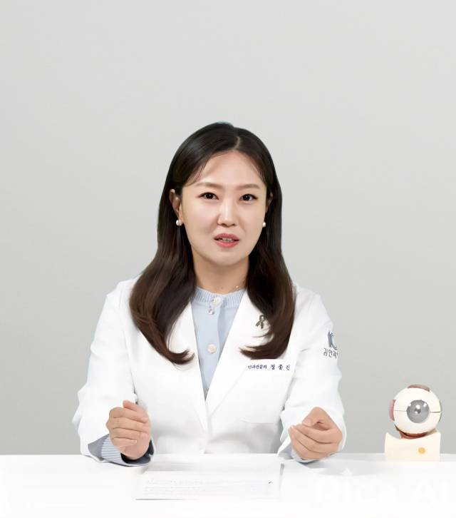 정종진 김안과병원 녹내장센터장이 정기검진의 중요성에 대해 설명하고 있다. 사진 제공=김안과병원