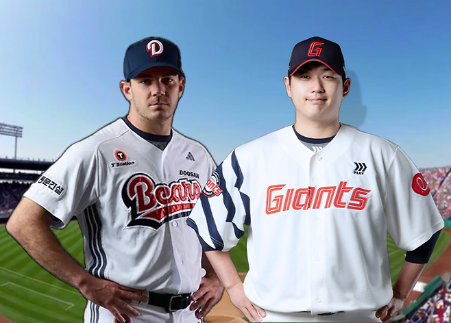 26일 선발 투수 두산 잭로그, 롯데 나균안