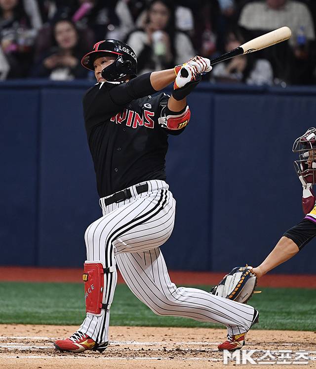 LG 송찬의는 26일 광주 KIA전에서 분전했다. 사진=천정환 기자