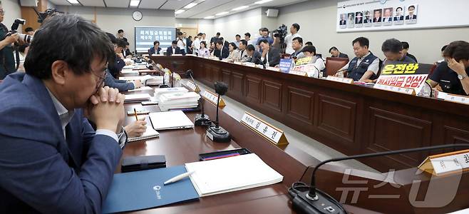 세종시 정부세종청사에서 열린 최저임금위원회 9차 전원회의가 진행되고 있다. /뉴스1 ⓒ News1 김기남 기자