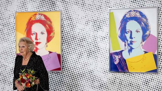 네덜란드 베아트릭스 여왕을 묘사한 앤디 워홀의 작품
