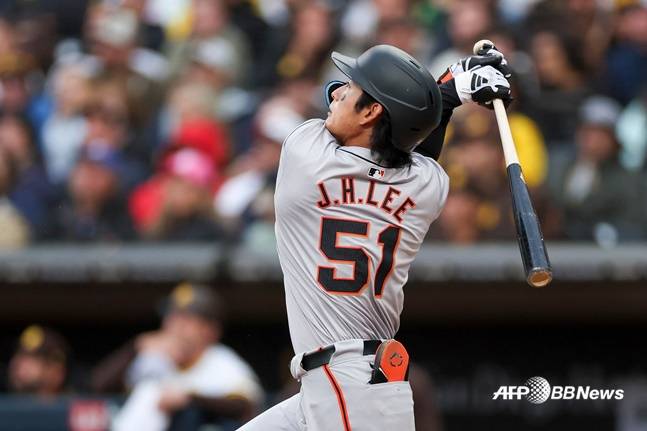 이정후의 타격 모습. /AFPBBNews=뉴스1