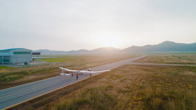 EAV-4 비행시험.(사진=한국항공우주연구원)