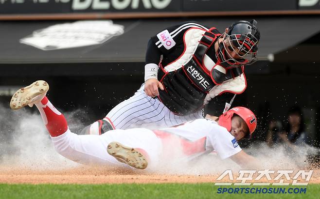 LG 주자로서는 재미를 못지 못했던 박동원은 빈틈없이 안방을 지켰다. 광주=박재만 기자 pjm@sportschosun.com