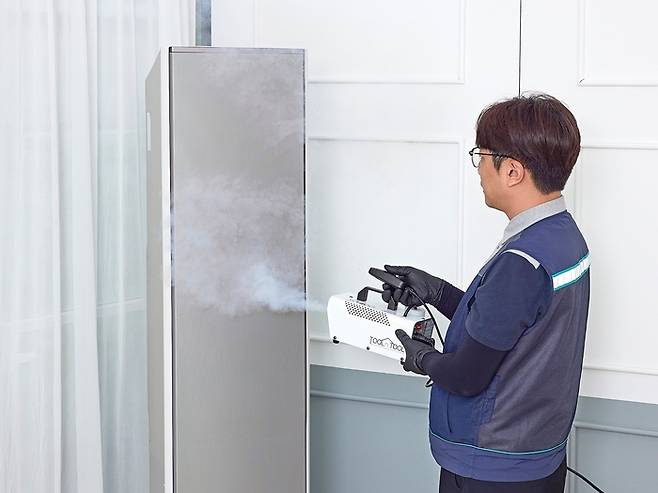 롯데하이마트의 에어컨 청소 서비스