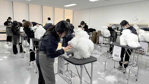 반려마루에서는 일반인을 대상으로 다양한 교육 프로그램이 운영되고 있다. 사진은 반려마루 여주에서 진행되는 반려동물 미용사 직업교육. /경기도 제공
