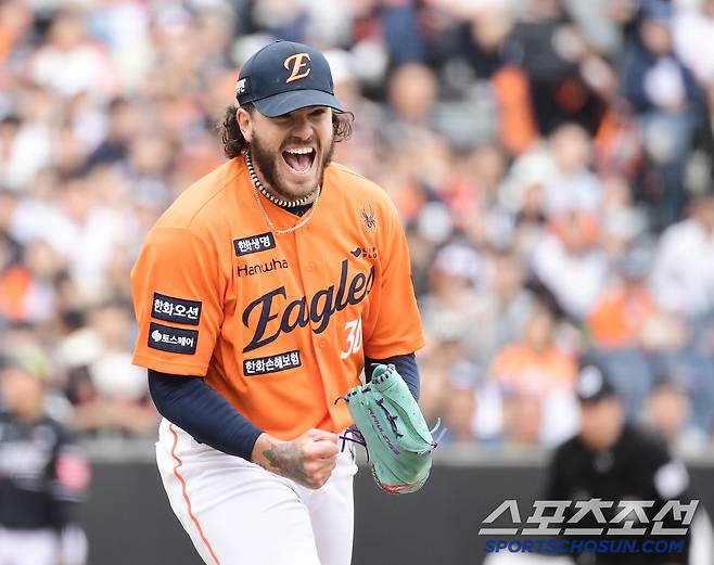 한화 에이스 폰세. 송정헌 기자