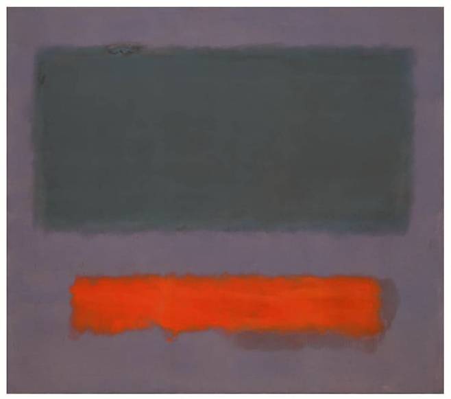 마크 로스코의 ‘그레이, 오렌지 온 마룬(Grey, Orange on Maroon) No.8’. /보이만스 판뵈닝언 미술관