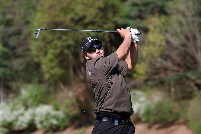 디펜딩 챔피언 자격으로 올해 GS칼텍스 매경오픈에 참가하는 김홍택. KPGA제공.