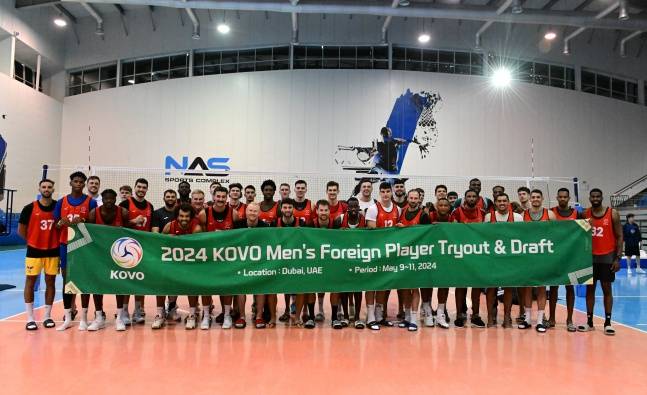 2024 KOVO 외국인선수 트라이아웃 및 드래프트 현장. /사진=한국배구연맹 제공