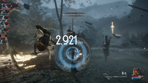 - 실시간으로 적의 공격을 패링 또는 회피할 수 있다