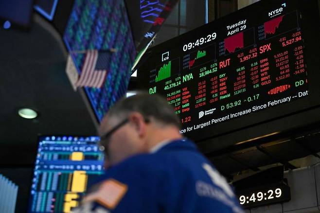 뉴욕증권거래소 모습. AFP연합뉴스